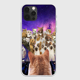 Чехол для iPhone 12 Pro Max с принтом КОТ DJ , Силикон |  | Тематика изображения на принте: cat | взгляд | кот | кот хипстер | котёнок | котятки | котятушки | кошечки | кошка | мордочка