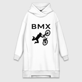 Платье-худи хлопок с принтом Велоспорт BMX (Z) ,  |  | bicycle | bicyclist | bike | biker | bmx | cycle | rider | байкер | бмх | вело | велогонщик | велосепедист | велосипед | гонщик