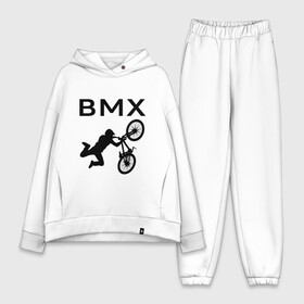 Женский костюм хлопок Oversize с принтом Велоспорт BMX (Z) ,  |  | bicycle | bicyclist | bike | biker | bmx | cycle | rider | байкер | бмх | вело | велогонщик | велосепедист | велосипед | гонщик