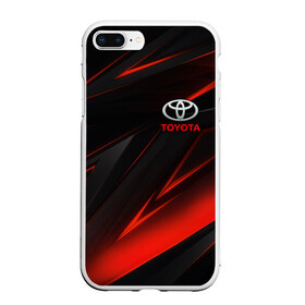 Чехол для iPhone 7Plus/8 Plus матовый с принтом TOYOTA , Силикон | Область печати: задняя сторона чехла, без боковых панелей | auto | sport | toyota | авто | автомобиль | автомобильные | бренд | марка | машины | спорт | тойота