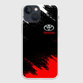 Чехол для iPhone 13 mini с принтом TOYOTA | ТОЙОТА ,  |  | auto | sport | toyota | авто | автомобиль | автомобильные | бренд | марка | машины | спорт | тойота