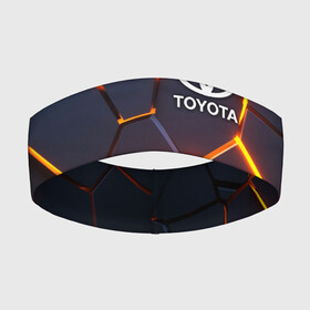 Повязка на голову 3D с принтом TOYOTA | ТОЙОТА ,  |  | 3d плиты | abstraction | auto | geometry | hexagon | neon | paints | sport | stripes | texture | toyota | triangle | абстракция | авто | автомобиль | автомобильные | бренд | брызги | брызги красок | геометрия | краски | марка | машины | неон