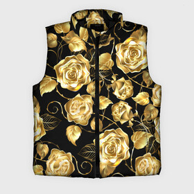 Мужской жилет утепленный 3D с принтом Golden Roses ,  |  | flower | flowers | gold | golden | luxe | luxery | pink | rose | золотая | золото | красивая | мода | прикольная | приятная | роза | розовая | стильная | тренд | цветок | цветы | цвточки