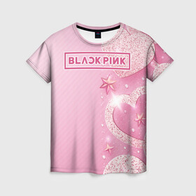 Женская футболка 3D с принтом BlackPink  , 100% полиэфир ( синтетическое хлопкоподобное полотно) | прямой крой, круглый вырез горловины, длина до линии бедер | blackpink | ddu du ddu du | jennie | jisoo | k pop | lisa | rose | блекпинк | дду ду дду ду | дженни | джису | лисы | розэ