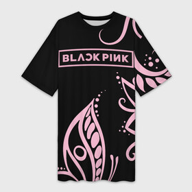 Платье-футболка 3D с принтом BlackPink ,  |  | blackpink | ddu du ddu du | jennie | jisoo | k pop | lisa | rose | блекпинк | дду ду дду ду | дженни | джису | лисы | розэ