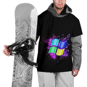 Накидка на куртку 3D с принтом Windows ART , 100% полиэстер |  | art | microsoft | pc | windows | windows 10 | виндовс | виндоус | шиндовс