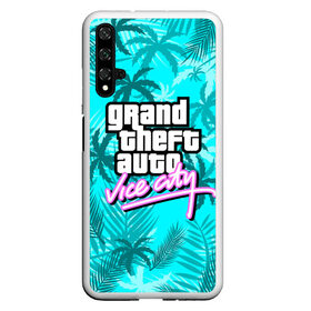 Чехол для Honor 20 с принтом GTA VICE CITY , Силикон | Область печати: задняя сторона чехла, без боковых панелей | grand theft auto | grove street | grove street 4 life | gta | gta 4 | gta 5 | gta sa | gta v | samp | san andreas | грув стрит | игры | самп | сан андреас