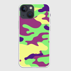 Чехол для iPhone 13 mini с принтом Камуфляж ,  |  | Тематика изображения на принте: военный | городской | защитный | камуфляж | кислота | кислотные цвета | кислотный | кислотный камуфляж | краски | милитари | пиксельный | пятнистый | тактический | яркий камуфляж