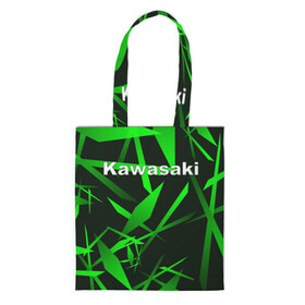 Шоппер 3D с принтом Kawasaki , 100% полиэстер | Плотность: 200 г/м2; Размер: 34×35 см; Высота лямок: 30 см | kawasaki | moto | дорога | кавасаки | машина | мотокросс | мотоцикл | мотоциклы