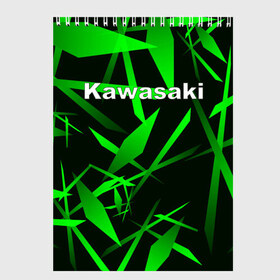 Скетчбук с принтом Kawasaki , 100% бумага
 | 48 листов, плотность листов — 100 г/м2, плотность картонной обложки — 250 г/м2. Листы скреплены сверху удобной пружинной спиралью | Тематика изображения на принте: kawasaki | moto | дорога | кавасаки | машина | мотокросс | мотоцикл | мотоциклы