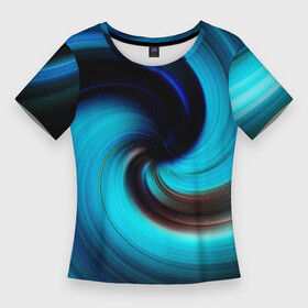 Женская футболка 3D Slim с принтом BLUE HOLE  SPACE ,  |  | colors | galaxy | paints | space | star
nebula | texture | абстракция | брызги | вселенная | галактика | звезда | звезды | космический | краски | планеты | текстуры