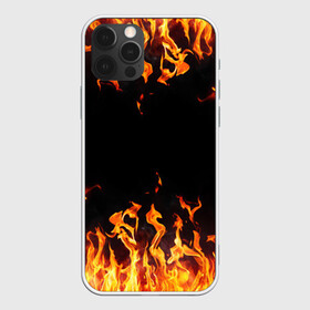 Чехол для iPhone 12 Pro с принтом  FIRE | ОГОНЬ , силикон | область печати: задняя сторона чехла, без боковых панелей | abstraction | bright | fire | geometry | hexagon | light | neon | paints | stripes | texture | triangle | абстракция | брызги | геометрия | искры | краски | неон | неоновый | огонь | соты | текстура