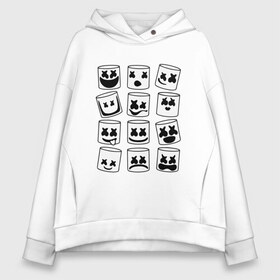 Женское худи Oversize хлопок с принтом FORTNITE x MARSHMELLO , френч-терри — 70% хлопок, 30% полиэстер. Мягкий теплый начес внутри —100% хлопок | боковые карманы, эластичные манжеты и нижняя кромка, капюшон на магнитной кнопке | deadmau5 | fortnite | fortnite 2 | fortnite x маршмелло | ikonik | marshmello | ninja | ninja streamer | raven | travis scott | ворон | иконик | ниндзя | пили | рейвен | трэвис скотт | фортнайт