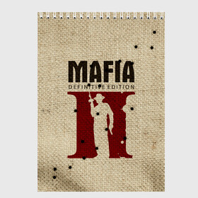 Скетчбук с принтом Mafia 2 , 100% бумага
 | 48 листов, плотность листов — 100 г/м2, плотность картонной обложки — 250 г/м2. Листы скреплены сверху удобной пружинной спиралью | Тематика изображения на принте: 2 | 2020 | definitive | edition | mafia | банда | вито | гангстеры | герои | дон | игра | капоне | компьютерная | корлеоне | крестный | культ | мафия | мешковина | настольная | отец | персонаж | фильм