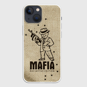 Чехол для iPhone 13 mini с принтом Mafia 2 ,  |  | 2 | 2020 | definitive | edition | mafia | банда | вито | гангстеры | герои | дон | игра | капоне | компьютерная | корлеоне | крестный | культ | мафия | мешковина | настольная | отец | персонаж | фильм