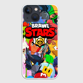 Чехол для iPhone 13 mini с принтом BRAWL STARS ВСЕ БРАВЛЕРЫ ,  |  | bibi | brawl stars | coach mike | crow | gale | leon | leon shark | max | mecha crow | mortis | mr.p | nani | phoenix | sally leon | sandy | spike | sprout | tara | virus 8 bit | werewolf | ворон | оборотень