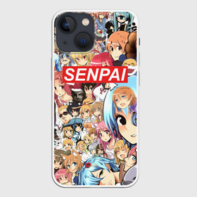 Чехол для iPhone 13 mini с принтом SENPAI ,  |  | ahegao | anime | kawai | kowai | oppai | otaku | senpai | sugoi | waifu | yandere | аниме | ахегао | ковай | культура | отаку | семпай | сенпай | тренд | яндере