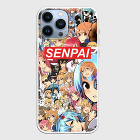 Чехол для iPhone 13 Pro Max с принтом SENPAI ,  |  | Тематика изображения на принте: ahegao | anime | kawai | kowai | oppai | otaku | senpai | sugoi | waifu | yandere | аниме | ахегао | ковай | культура | отаку | семпай | сенпай | тренд | яндере