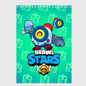 Скетчбук с принтом Nani - Brawl Stars , 100% бумага
 | 48 листов, плотность листов — 100 г/м2, плотность картонной обложки — 250 г/м2. Листы скреплены сверху удобной пружинной спиралью | бравл | бравлер | бравлпасс | бравлстарс | бравлстарсигра | бравлстарсновыйперс | бравлы | нани | робот