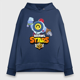 Женское худи Oversize хлопок с принтом BRAWL STARS NANI , френч-терри — 70% хлопок, 30% полиэстер. Мягкий теплый начес внутри —100% хлопок | боковые карманы, эластичные манжеты и нижняя кромка, капюшон на магнитной кнопке | brawl stars | crow | gale | leon | leon shark | max | nani | sally leon | shark | sprout | tara | virus 8 bit | werewolf leon | акула | берли | бравл старс | ворон | макс | нани | оборотень