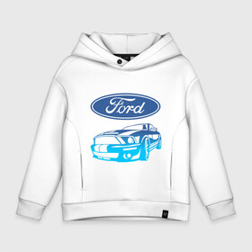 Детское худи Oversize хлопок с принтом Ford | Форд (Z) , френч-терри — 70% хлопок, 30% полиэстер. Мягкий теплый начес внутри —100% хлопок | боковые карманы, эластичные манжеты и нижняя кромка, капюшон на магнитной кнопке | Тематика изображения на принте: explorer | fiesta | focus | ford | gt40 | kuga | mondeo | mustang | st | авто | автомобиль | ам | куга | машина | мондео | мустанг | фиеста | фокус | форд