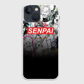 Чехол для iPhone 13 mini с принтом SENPAI ,  |  | ahegao | anime | kawai | kowai | oppai | otaku | senpai | sugoi | waifu | yandere | аниме | ахегао | ковай | культура | отаку | семпай | сенпай | тренд | яндере