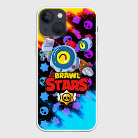 Чехол для iPhone 13 mini с принтом BRAWL STARS NANI ,  |  | bibi | brawl stars | coach mike | crow | gale | leon | leon shark | max | mecha crow | mortis | mr.p | nani | phoenix | sally leon | sandy | spike | sprout | tara | virus 8 bit | werewolf | ворон | оборотень