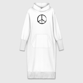Платье удлиненное хлопок с принтом Pacific ,  |  | pacific | без оружия | мир | рок | свобода