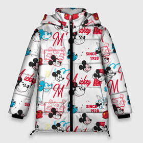 Женская зимняя куртка 3D с принтом Mickey Mouse , верх — 100% полиэстер; подкладка — 100% полиэстер; утеплитель — 100% полиэстер | длина ниже бедра, силуэт Оверсайз. Есть воротник-стойка, отстегивающийся капюшон и ветрозащитная планка. 

Боковые карманы с листочкой на кнопках и внутренний карман на молнии | Тематика изображения на принте: disney | mickey mouse | vdpartat | дисней | маус | мики | микки | микки маус | мышонок микки | паттерн | текстура
