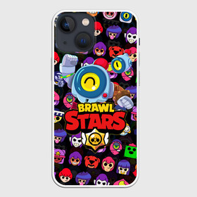 Чехол для iPhone 13 mini с принтом BRAWL STARS NANI ,  |  | bibi | brawl stars | coach mike | crow | gale | leon | leon shark | max | mecha crow | mortis | mr.p | nani | phoenix | sally leon | sandy | spike | sprout | tara | virus 8 bit | werewolf | ворон | оборотень