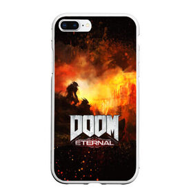 Чехол для iPhone 7Plus/8 Plus матовый с принтом DOOM ETERNAL , Силикон | Область печати: задняя сторона чехла, без боковых панелей | bethesda softworks | doom eternal | doomguy | id software | демоны | дум этернал | марс | палач рока | этернал