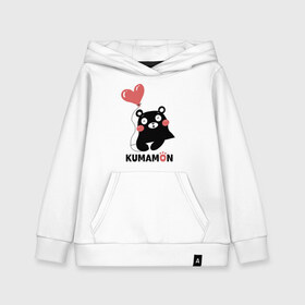 Детская толстовка хлопок с принтом Kumamon , 100% хлопок | Круглый горловой вырез, эластичные манжеты, пояс, капюшен | Тематика изображения на принте: fire | for | glory | hell | japan | kumamon | of course | ofc | satan | the | иероглифы | кумамон | медведь | огонь | пожар | сатана | япония