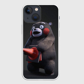 Чехол для iPhone 13 mini с принтом Kumamon прикрылся ,  |  | fire | for | glory | hell | japan | kumamon | of course | ofc | satan | the | иероглифы | кумамон | медведь | огонь | пожар | сатана | япония