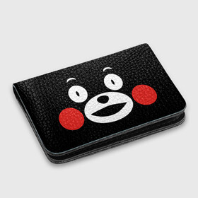 Картхолдер с принтом с принтом  Kumamon , натуральная матовая кожа | размер 7,3 х 10 см; кардхолдер имеет 4 кармана для карт; | fire | for | glory | hell | japan | kumamon | of course | ofc | satan | the | иероглифы | кумамон | медведь | огонь | пожар | сатана | япония