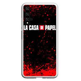 Чехол для Honor 20 с принтом La Casa de Papel (+спина) (Z) , Силикон | Область печати: задняя сторона чехла, без боковых панелей | Тематика изображения на принте: la casa de papel | netflix | берлин | бумажный дом | лиссабон | профессор | сальва | токио