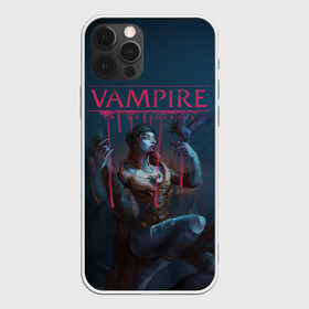 Чехол для iPhone 12 Pro с принтом Vampire: The Masquerade , силикон | область печати: задняя сторона чехла, без боковых панелей | bloodlines 2 | vampire | vampire the masquerade | vampire the masquerade bloodlines 2 | vampire: the masquerade – bloodlines 2