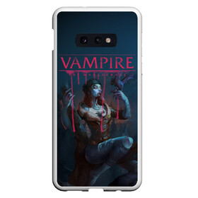 Чехол для Samsung S10E с принтом Vampire The Masquerade , Силикон | Область печати: задняя сторона чехла, без боковых панелей | bloodlines 2 | vampire | vampire the masquerade | vampire the masquerade bloodlines 2 | vampire: the masquerade – bloodlines 2