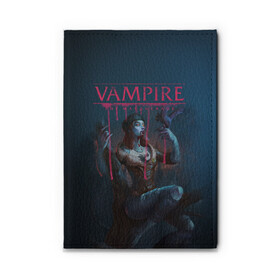 Обложка для автодокументов с принтом Vampire: The Masquerade , натуральная кожа |  размер 19,9*13 см; внутри 4 больших “конверта” для документов и один маленький отдел — туда идеально встанут права | bloodlines 2 | vampire | vampire the masquerade | vampire the masquerade bloodlines 2 | vampire: the masquerade – bloodlines 2