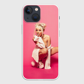 Чехол для iPhone 13 mini с принтом DOJA CAT ,  |  | amala | amalaratna zandile dlamini | doja cat | hot pink | mooo | music | pink | rap | say so | интернет | корова | мем | музыка | мууу | розовый | рэп