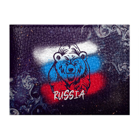 Обложка для студенческого билета с принтом Russia Bear , натуральная кожа | Размер: 11*8 см; Печать на всей внешней стороне | 12 июня | bear | marble | russia | грозный медведь | день россии | медведь | мишка | мрамор | мраморная | праздник | россия | страна | триколор | флаг