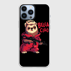 Чехол для iPhone 13 Pro Max с принтом Бумажный Дом ,  |  | bella | casa | ciao | de | la | mask | netflix | papel | бумажный | деньги | дом | маска | маски | сериал