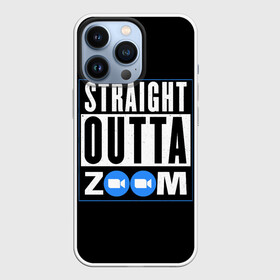 Чехол для iPhone 13 Pro с принтом ZOOM ,  |  | skype | video | zoom | видео | дома | интернет | обучение | приложение | сиди | скайп | университет | школа