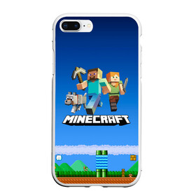 Чехол для iPhone 7Plus/8 Plus матовый с принтом Minecraft , Силикон | Область печати: задняя сторона чехла, без боковых панелей | Тематика изображения на принте: craft | game | mine | minecraft | minecraftmemories | pixel | tnt | twitter | блок | динамит | игра | красный блок | майнкрафт | маркус перссон | пиксель | ремесло | тротил | шахта