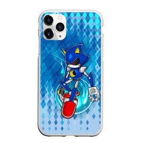 Чехол для iPhone 11 Pro Max матовый с принтом Metal Sonic , Силикон |  | Тематика изображения на принте: metal sonic | видеоигры | поколения ежик соник | робот | супер ёж