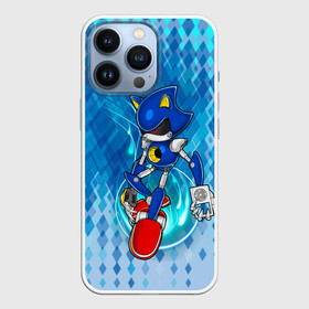 Чехол для iPhone 13 Pro с принтом Metal Sonic ,  |  | Тематика изображения на принте: metal sonic | видеоигры | поколения ежик соник | робот | супер ёж