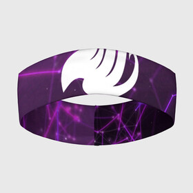 Повязка на голову 3D с принтом Helmet Fairy tail purple stripes ,  |  | fairy tail | аниме | дружба | кино | любовь | магия | манга хиро масимы | мультфильм | сёнэн | сериалы | сказка | фейри тейл | фэнтези | хвост | хвост феи