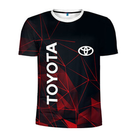 Мужская футболка 3D спортивная с принтом TOYOTA , 100% полиэстер с улучшенными характеристиками | приталенный силуэт, круглая горловина, широкие плечи, сужается к линии бедра | toyota | абстракция | авто | автомобиль | лого | логотип | машина | таета | тоета | тойота