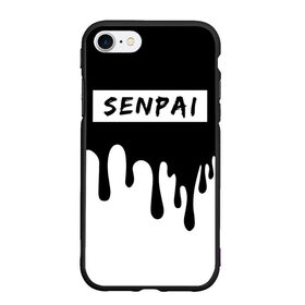 Чехол для iPhone 7/8 матовый с принтом SENPAI , Силикон | Область печати: задняя сторона чехла, без боковых панелей | kanojo | notice me | senpai | аниме | девушка | кохай | манга | сёдзё | семпай | сенпай