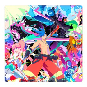 Магнитный плакат 3Х3 с принтом PROMARE , Полимерный материал с магнитным слоем | 9 деталей размером 9*9 см | anime | fdpp | fire rеscue | mad burnish | promare | аниме | гало | лио | опалённые | промар