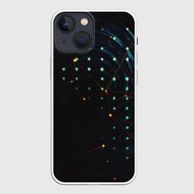 Чехол для iPhone 13 mini с принтом DIGITAL GEOMETRY ,  |  | abstract | abstraction | color | fractal | geometry | paitnt | polygon | polygonal | psy | абстракция | геометрия | краски | неоновые | полигоны | психоделика | фрактал